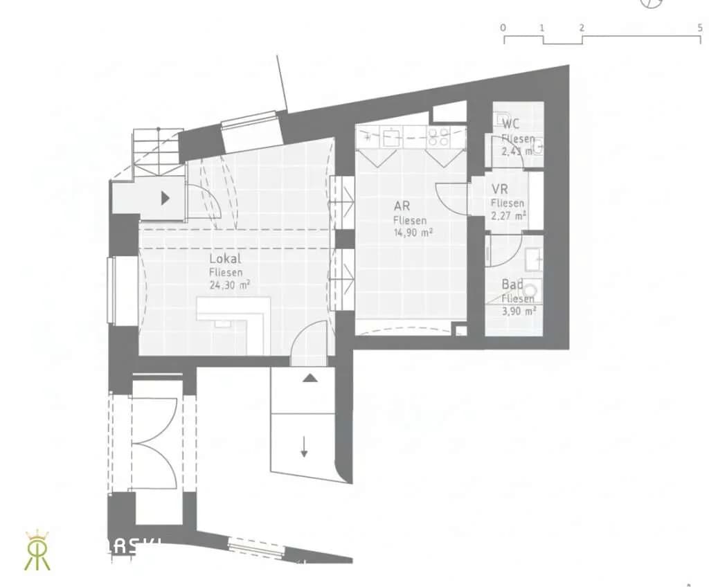 1-Zimmer-Gewerbeimmobilie kaufen in Baden – 52,53 m², € 265.680 – Bild 9 von 10