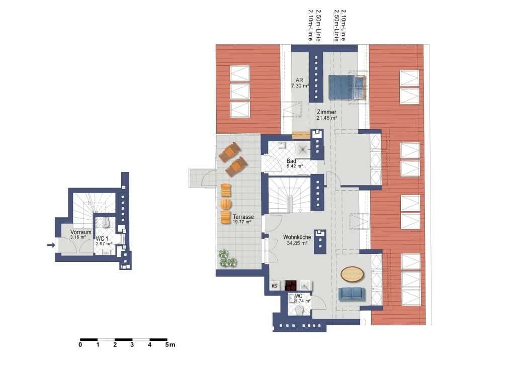 2-Zimmer-Wohnung mieten in Wien – 76,89 m², € 1.899 – Bild 60 von 60