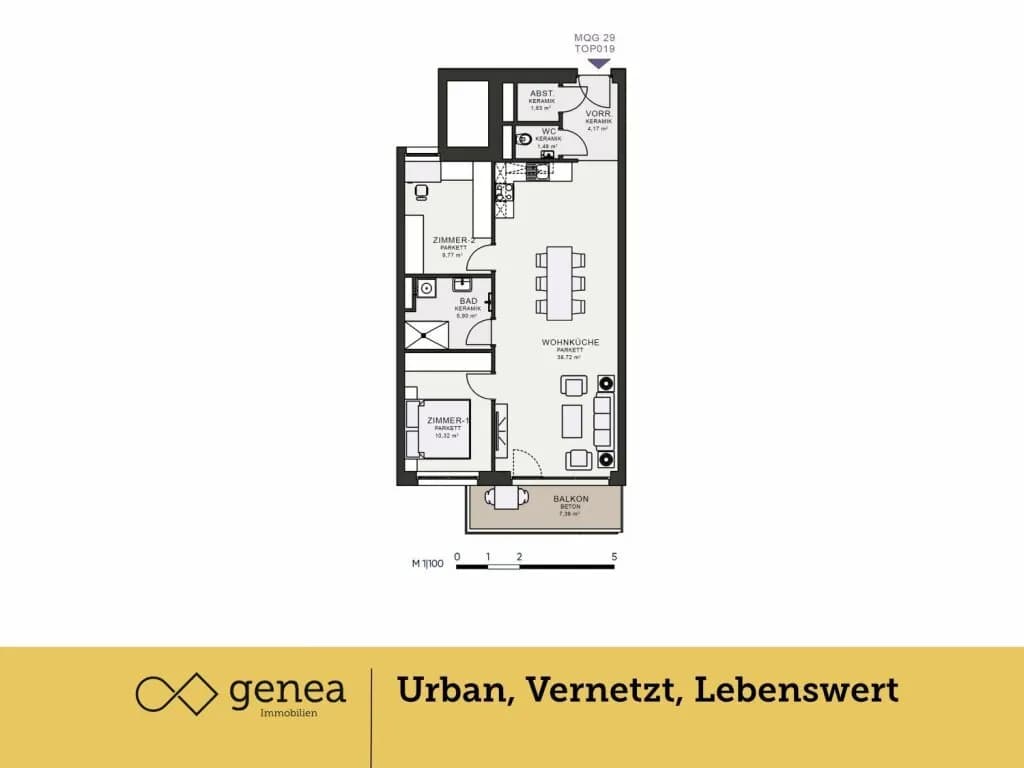 2-Zimmer-Wohnung mieten in Graz – 72,02 m², € 1.055 – Bild 2 von 20