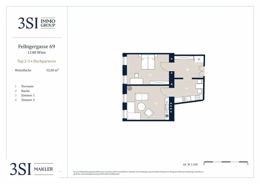 2-Zimmer-Wohnung kaufen in Wien – 52 m², € 199.000 – Bild 13 von 13