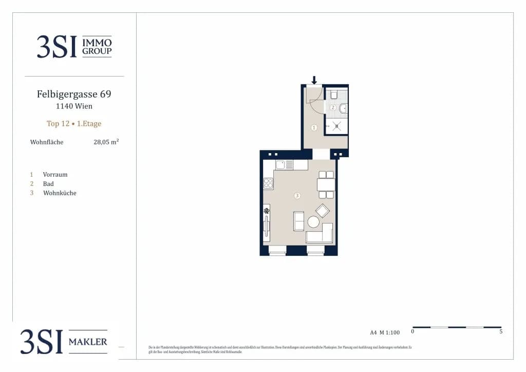 1-Zimmer-Wohnung kaufen in Wien – 28,05 m², € 169.000 – Bild 22 von 22