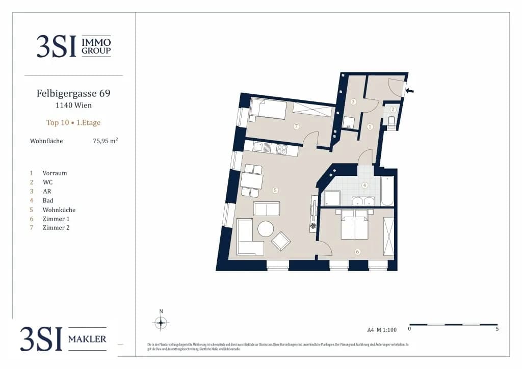 3-Zimmer-Wohnung kaufen in Wien – 75,95 m², € 449.000 – Bild 28 von 28