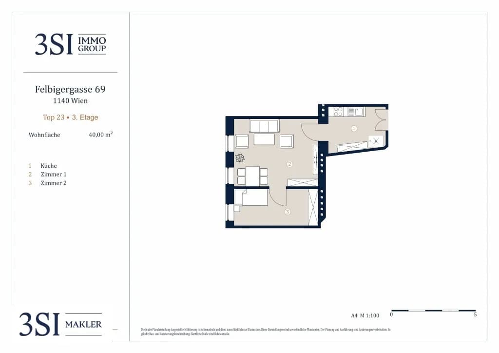 2-Zimmer-Wohnung kaufen in Wien – 40 m², € 159.000 – Bild 13 von 13