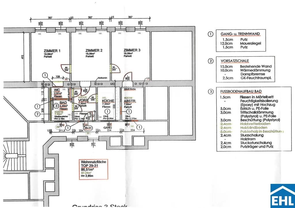 3-Zimmer-Wohnung kaufen in Wien – 86,51 m², € 349.000 – Bild 11 von 11