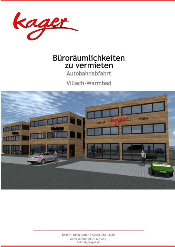 Gewerbeimmobilie mieten in Villach Land – 1 396 m², € 11
