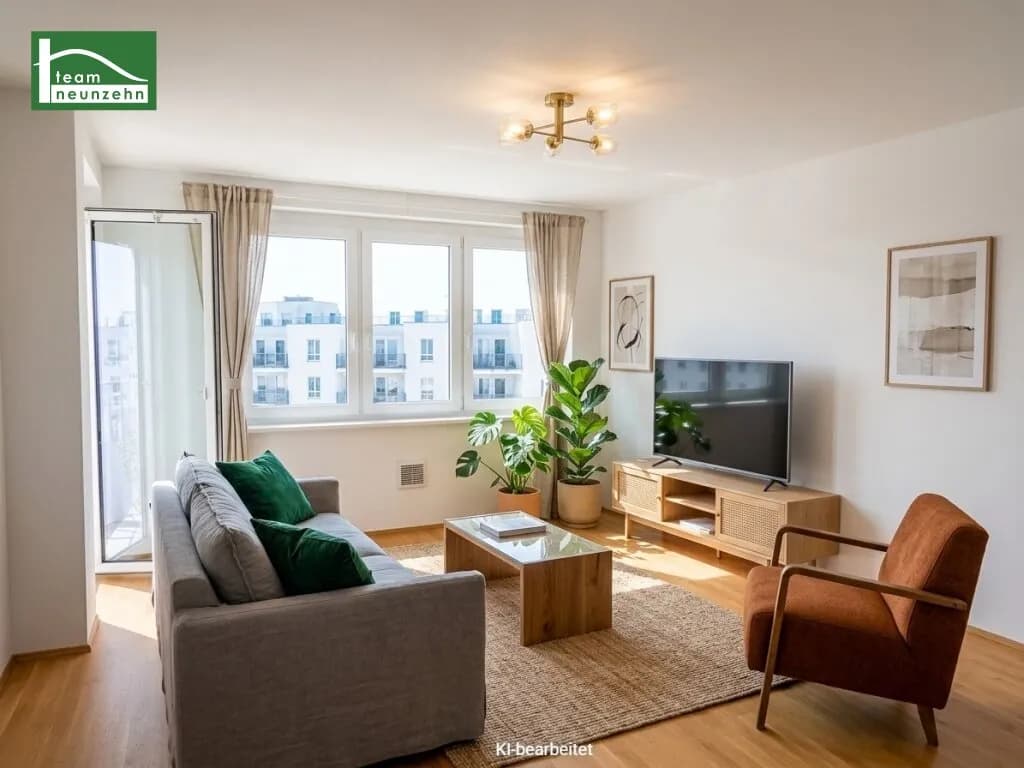 2-Zimmer-Wohnung mieten in Wien – 50,24 m², € 1.089