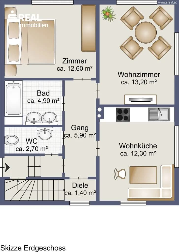 5-Zimmer-Haus kaufen in Neunkirchen – 107 m², € 260.000 – Bild 27 von 29