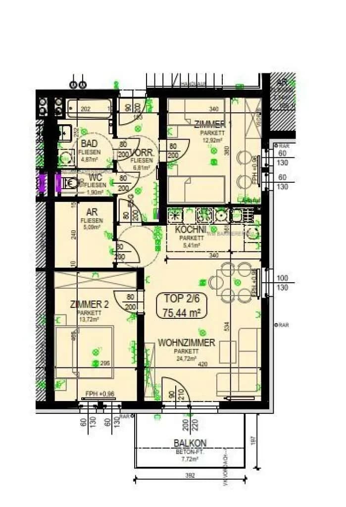 3-Zimmer-Wohnung kaufen in Sankt Pölten Land – 75,44 m², € 196.277 – Bild 18 von 18