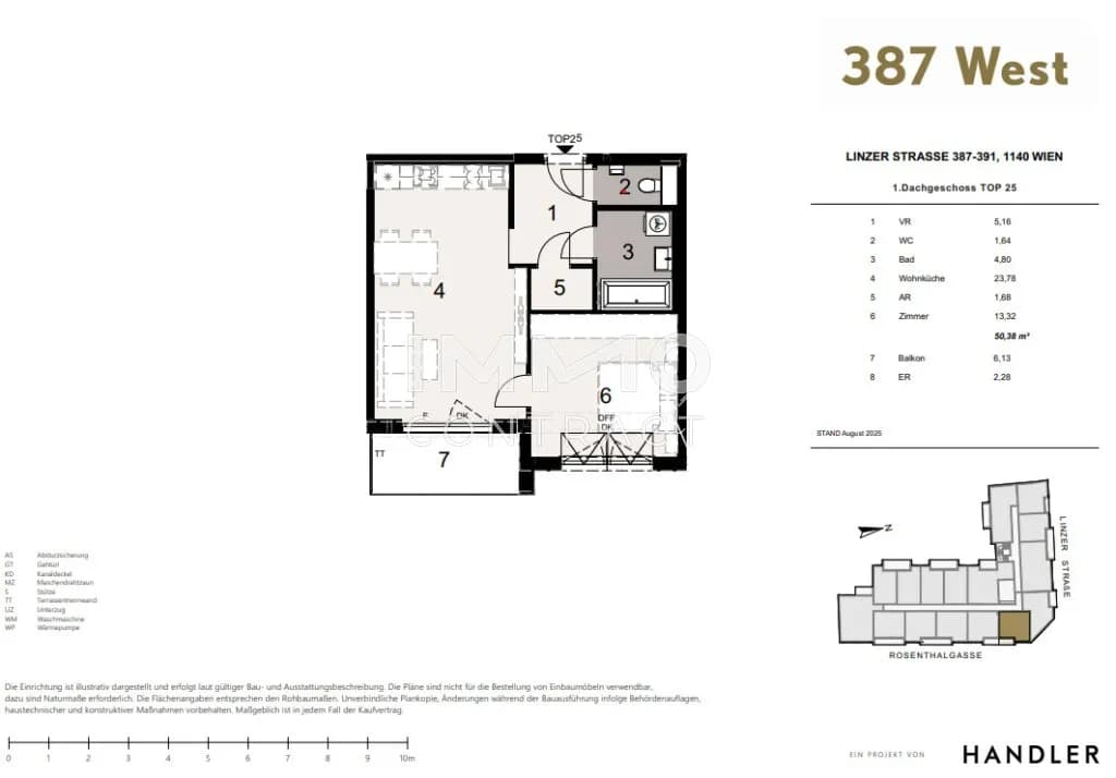 Immobilie kaufen in Wien – 50,38 m², € 306.000 – Bild 7 von 7