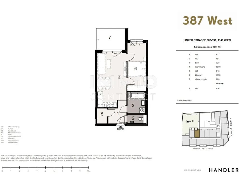 Immobilie kaufen in Wien – 55,04 m², € 315.100 – Bild 6 von 6