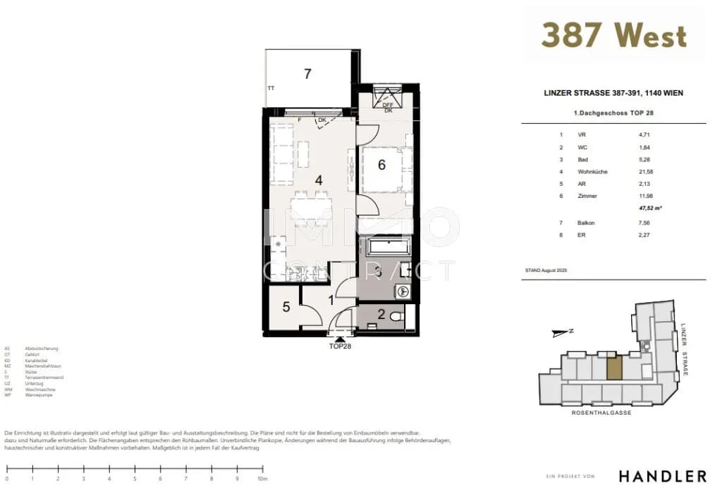 Immobilie kaufen in Wien – 47,52 m², € 334.800 – Bild 6 von 6