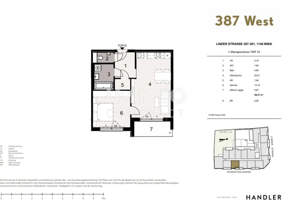 Immobilie kaufen in Wien – 56,21 m², € 306.100 – Bild 6 von 6