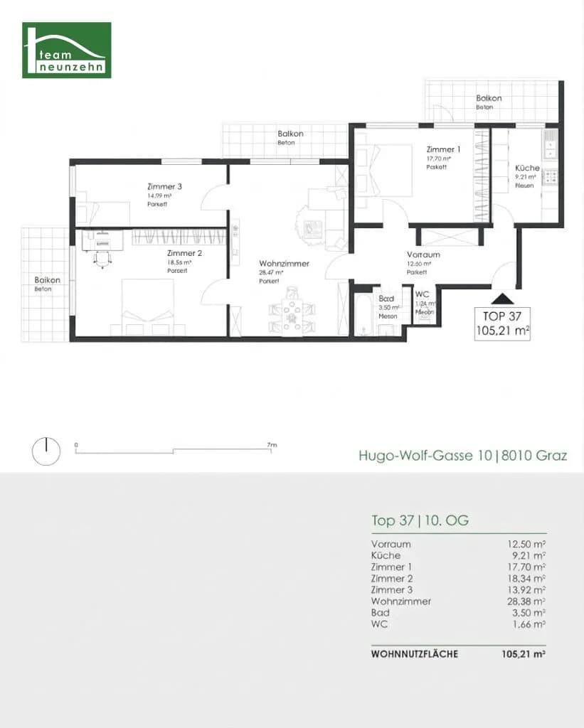 4-Zimmer-Wohnung kaufen in Graz – 105,21 m², € 340.000 – Bild 18 von 18