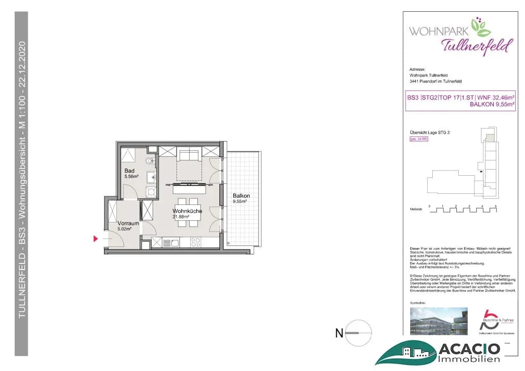 1-Zimmer-Wohnung mieten in Tulln – 32,46 m², € 538 – Bild 12 von 12