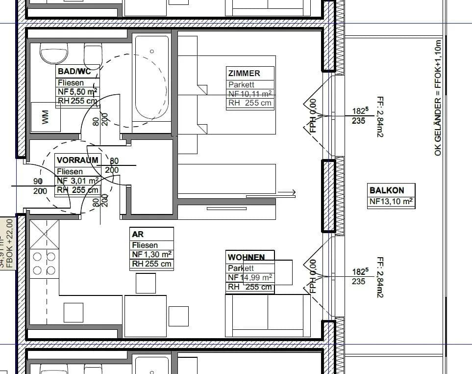 2-Zimmer-Wohnung mieten in Graz – 34,26 m², € 600 – Bild 12 von 12