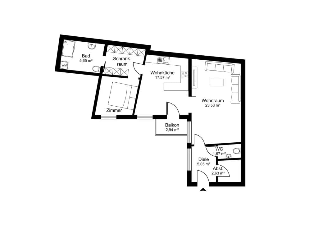 2-Zimmer-Wohnung kaufen in Hallein – 73 m², € 280.000 – Bild 11 von 11