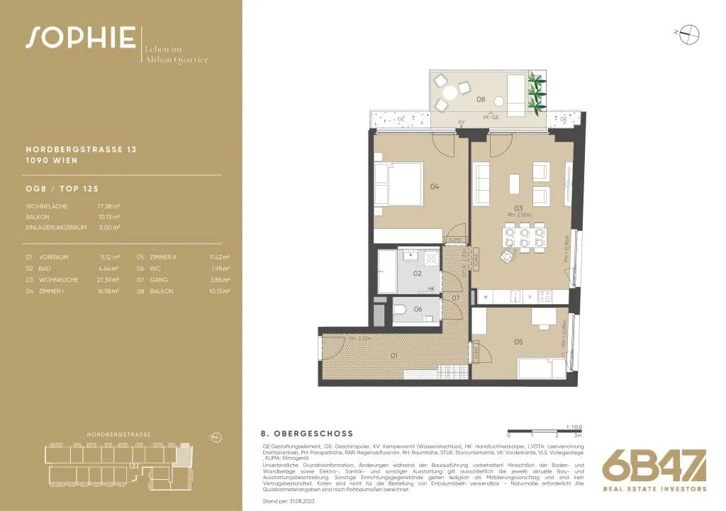 3-Zimmer-Wohnung kaufen in Wien – 77,38 m², € 1.001.400 – Bild 14 von 14