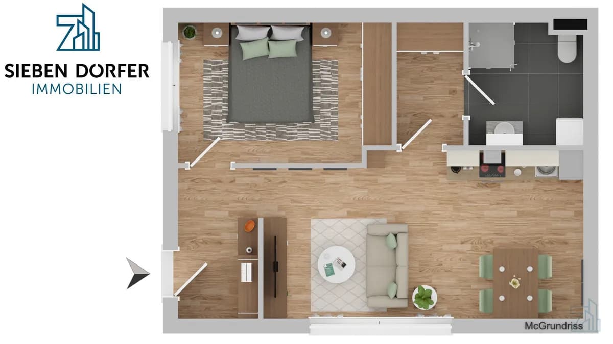 2-Zimmer-Wohnung kaufen in Graz – 46,17 m², € 128.000 – Bild 8 von 9