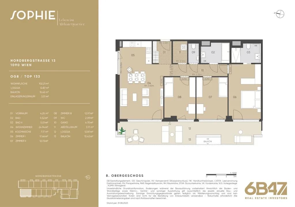 4-Zimmer-Wohnung kaufen in Wien – 102,21 m², € 1.390.000 – Bild 14 von 14