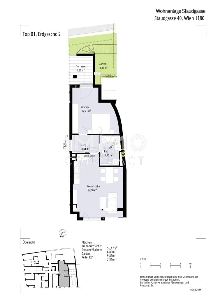 Immobilie kaufen in Wien – 56,17 m², € 374.000 – Bild 6 von 6
