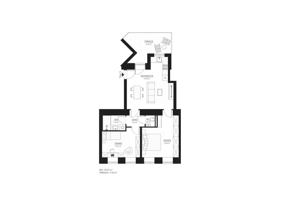 3-Zimmer-Wohnung kaufen in Wien – 58,35 m², € 468.000 – Bild 12 von 12