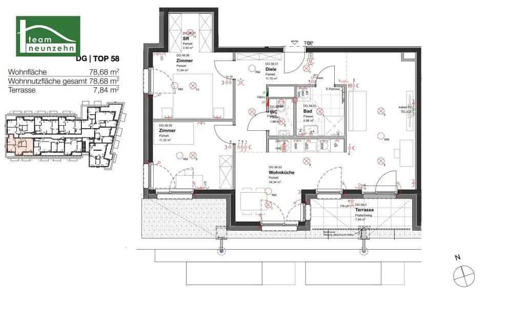 3-Zimmer-Wohnung mieten in Wien – 78,68 m², € 1.399 – Bild 22 von 22