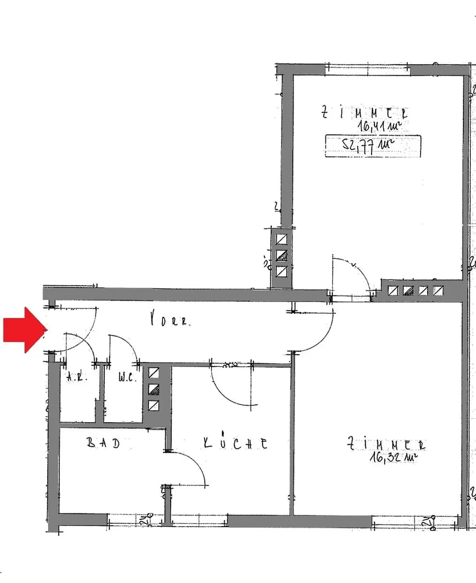 2-Zimmer-Wohnung mieten in Leoben – 52,7 m², € 447 – Bild 2 von 2