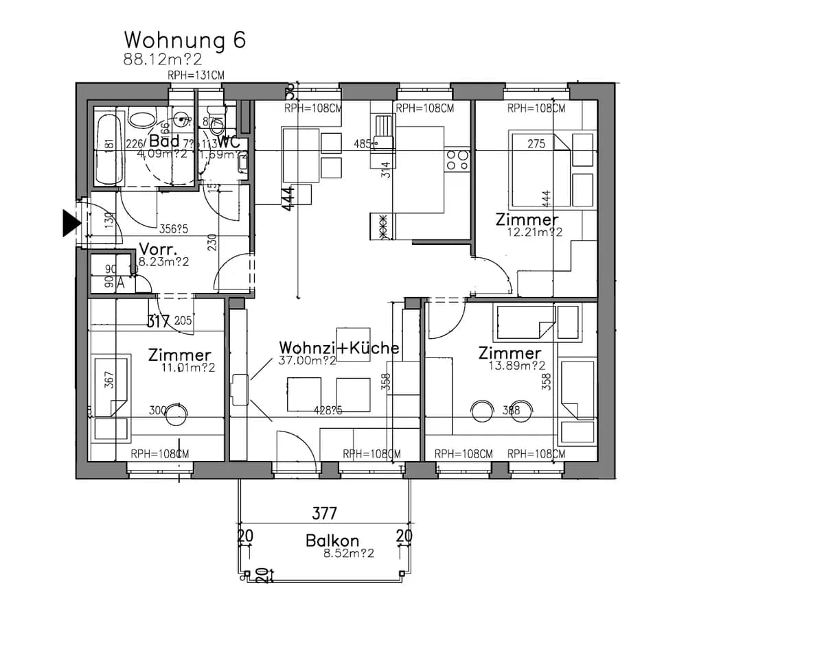 4-Zimmer-Wohnung mieten in Murtal – 88,1 m², € 1.010 – Bild 2 von 2