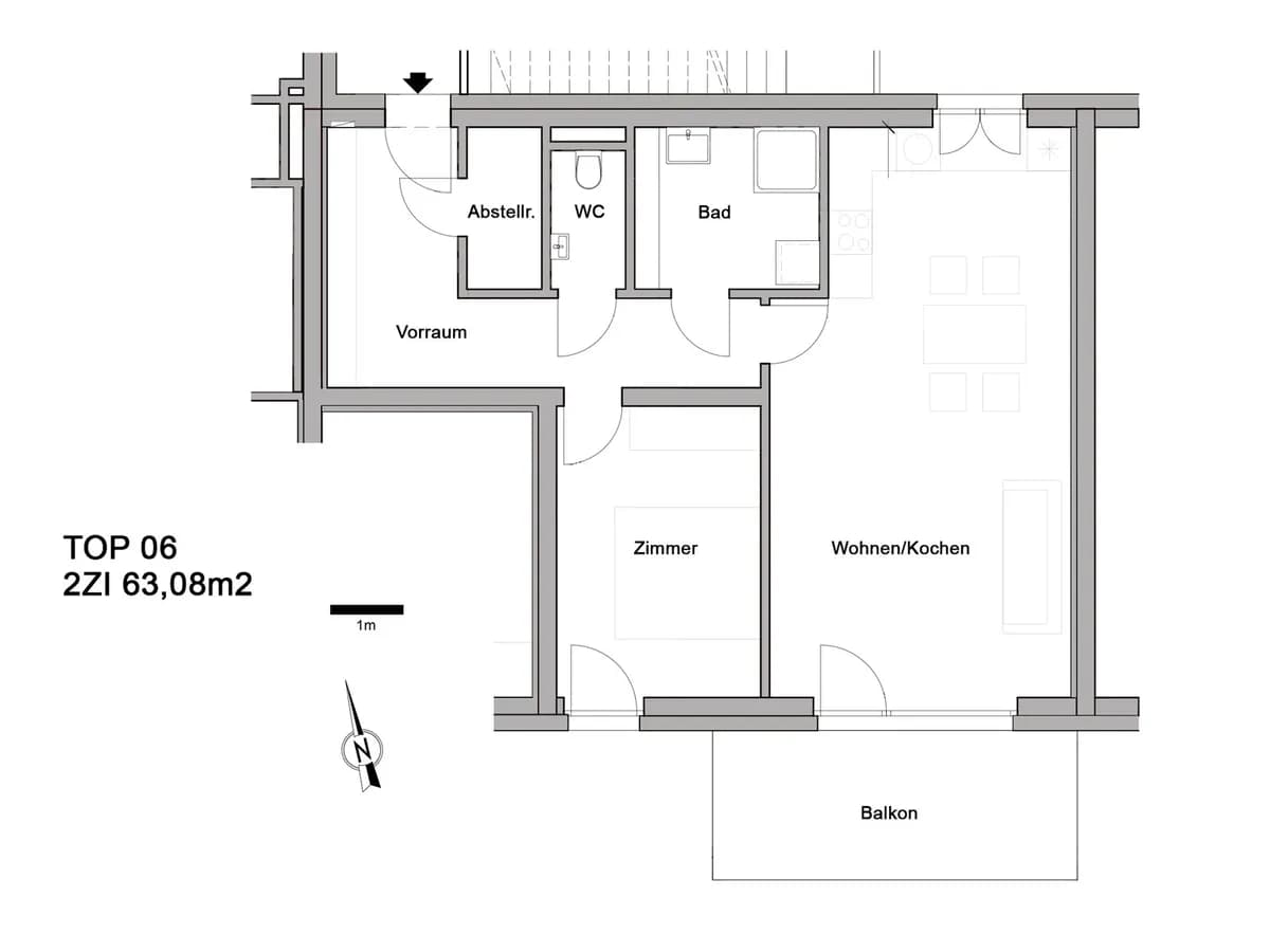 2-Zimmer-Wohnung mieten in Deutschlandsberg – 63 m², € 779 – Bild 4 von 12