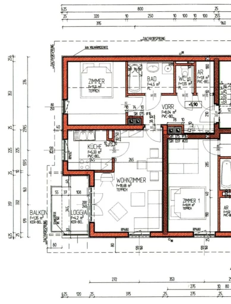 2-Zimmer-Wohnung mieten in Perg – 55,4 m², € 632 – Bild 9 von 9
