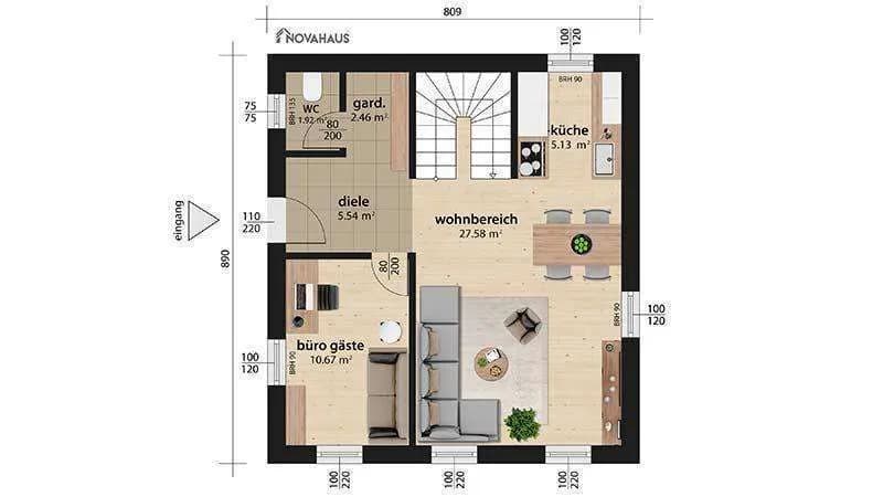 5-Zimmer-Haus kaufen in Steyr – 100 m², € 289.000 – Bild 12 von 22