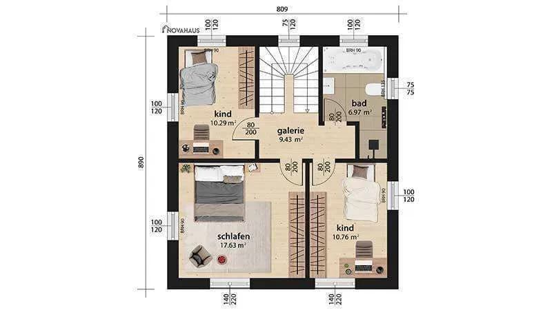 5-Zimmer-Haus kaufen in Steyr – 100 m², € 289.000 – Bild 13 von 22