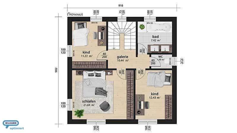 5-Zimmer-Haus kaufen in Gmunden – 100 m², € 289.000 – Bild 22 von 22