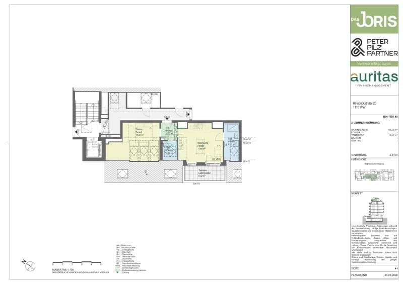 2-Zimmer-Wohnung kaufen in Wien – 48,29 m², € 436.000 – Bild 5 von 5