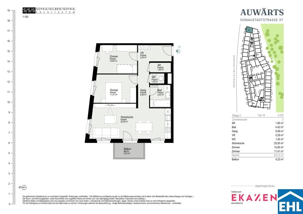3-Zimmer-Wohnung mieten in Wien – 65,73 m², € 1.650 – Bild 20 von 20