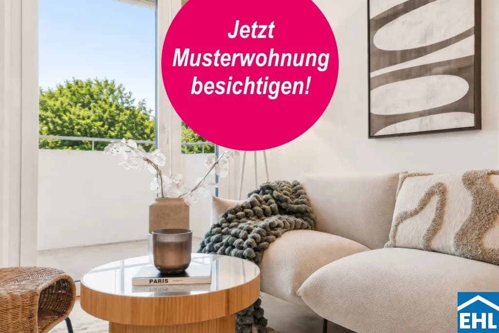 2-Zimmer-Wohnung mieten in Wien – 46,51 m², € 1.567