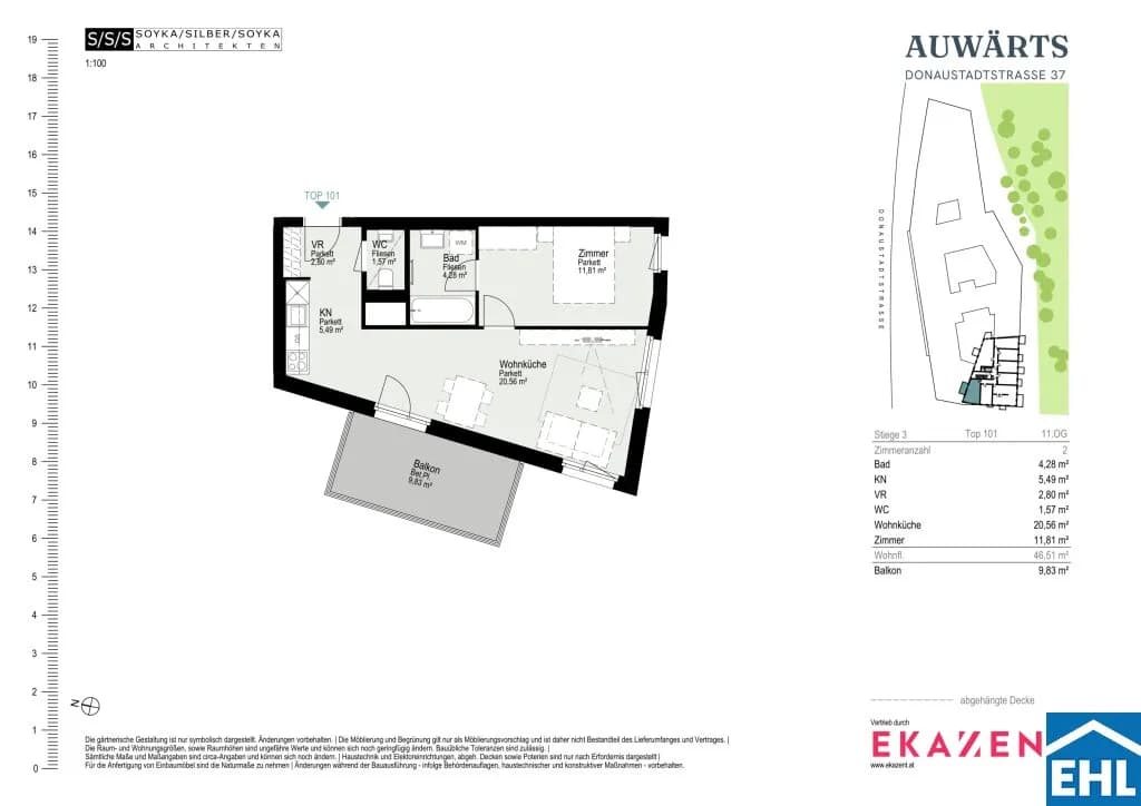 2-Zimmer-Wohnung mieten in Wien – 46,51 m², € 1.567 – Bild 20 von 20