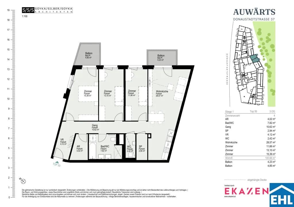 4-Zimmer-Wohnung mieten in Wien – 100,66 m², € 2.575 – Bild 20 von 20