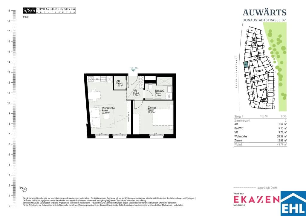 2-Zimmer-Wohnung mieten in Wien – 43,77 m², € 1.030 – Bild 20 von 20