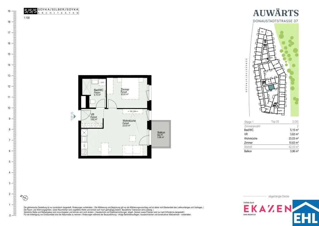 2-Zimmer-Wohnung mieten in Wien – 42,43 m², € 1.035 – Bild 20 von 20