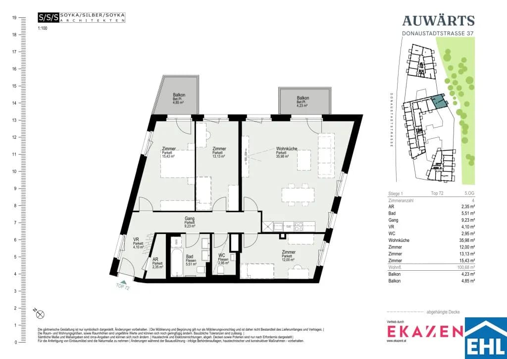 4-Zimmer-Wohnung mieten in Wien – 100,68 m², € 2.701 – Bild 20 von 20
