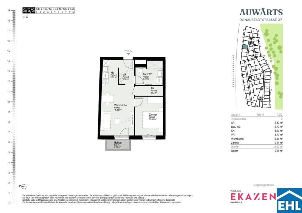 2-Zimmer-Wohnung mieten in Wien – 42,99 m², € 1.035 – Bild 20 von 20