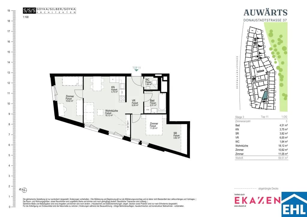 3-Zimmer-Wohnung mieten in Wien – 59,51 m², € 1.400 – Bild 20 von 20