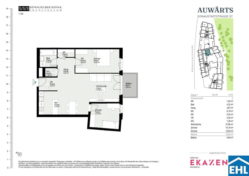 3-Zimmer-Wohnung mieten in Wien – 76,85 m², € 1.970 – Bild 20 von 20