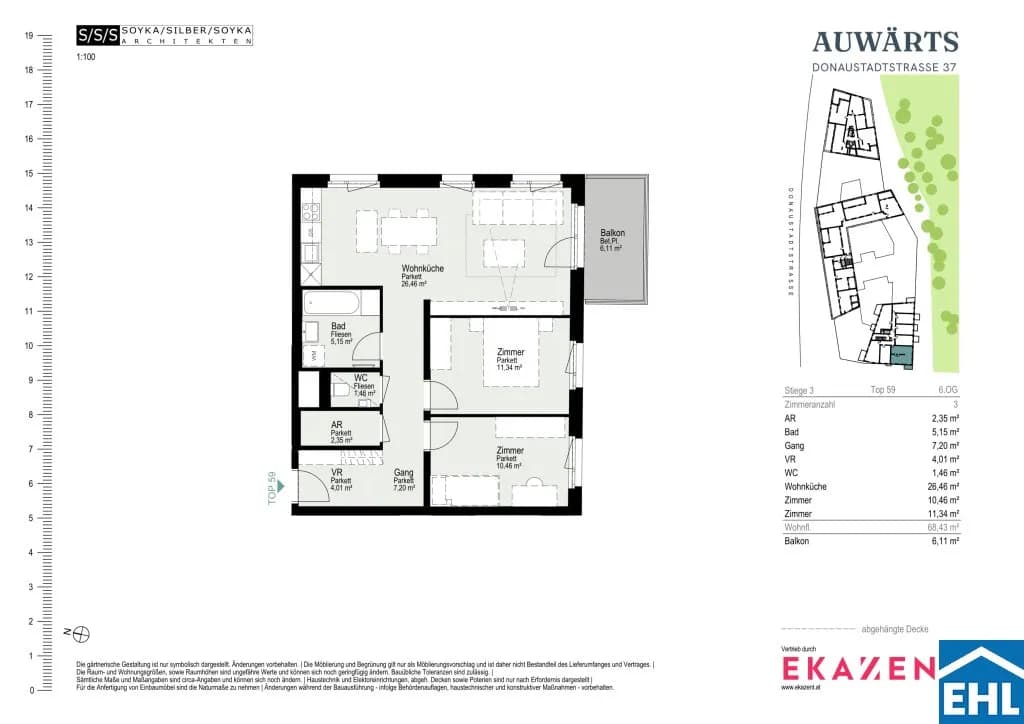 3-Zimmer-Wohnung mieten in Wien – 68,43 m², € 1.953 – Bild 20 von 20