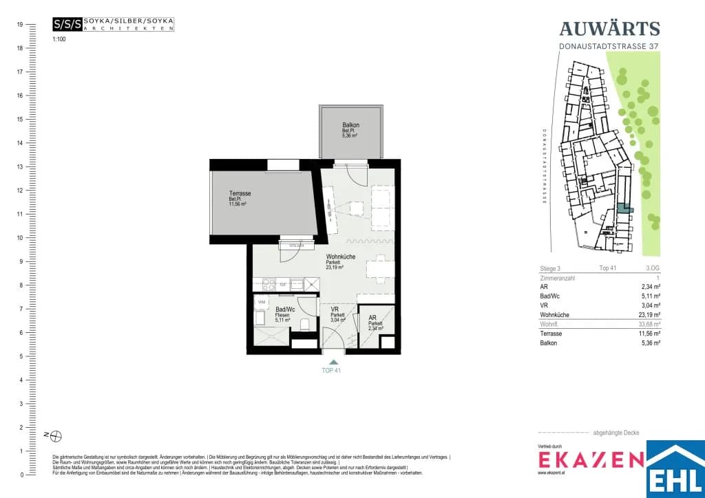 1-Zimmer-Wohnung mieten in Wien – 33,68 m², € 977 – Bild 20 von 20