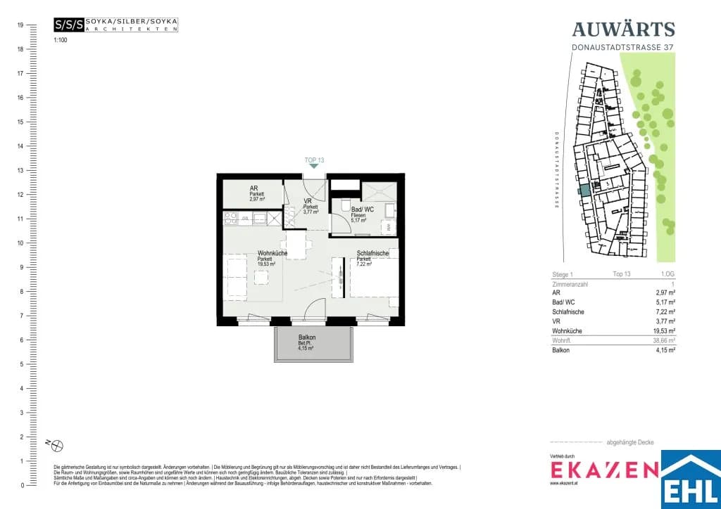 1-Zimmer-Wohnung mieten in Wien – 38,54 m², € 970 – Bild 20 von 20