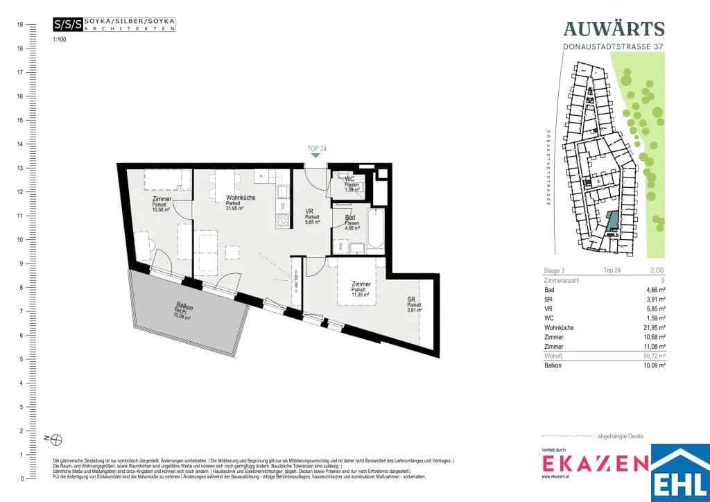 3-Zimmer-Wohnung mieten in Wien – 59,72 m², € 1.620 – Bild 20 von 20