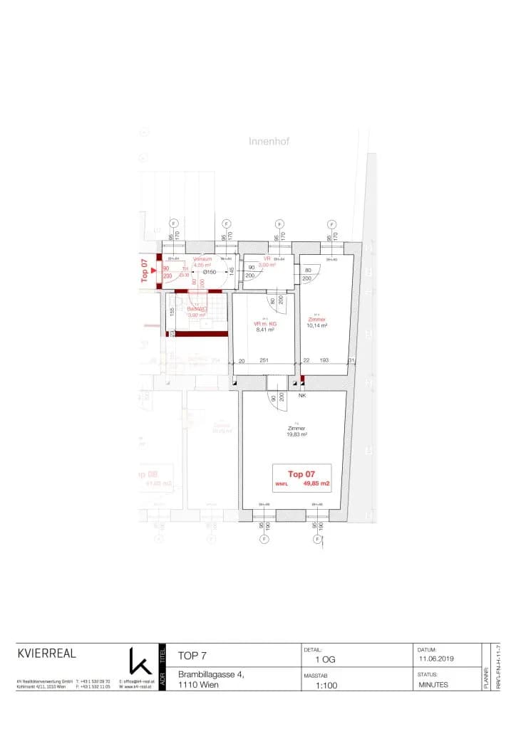 2-Zimmer-Wohnung kaufen in Wien – 50 m², € 185.000 – Bild 9 von 9