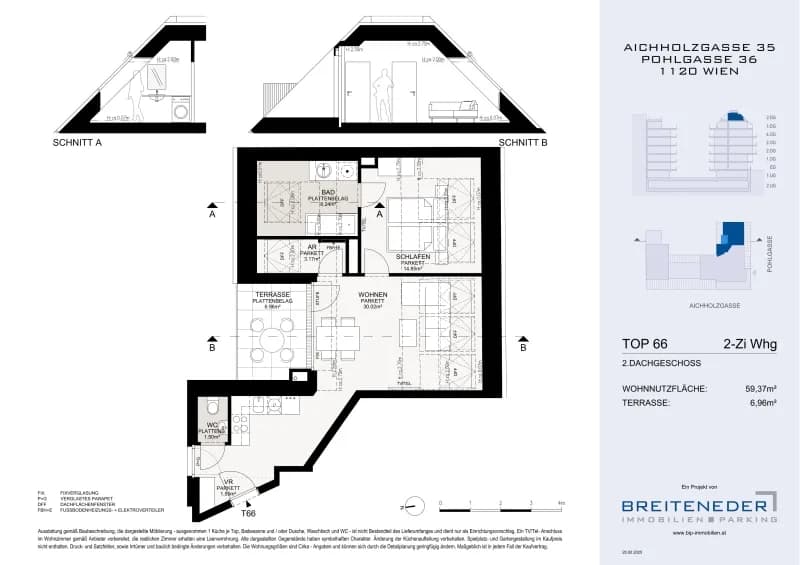 2-Zimmer-Wohnung kaufen in Wien – 59,37 m², € 465.000 – Bild 10 von 11
